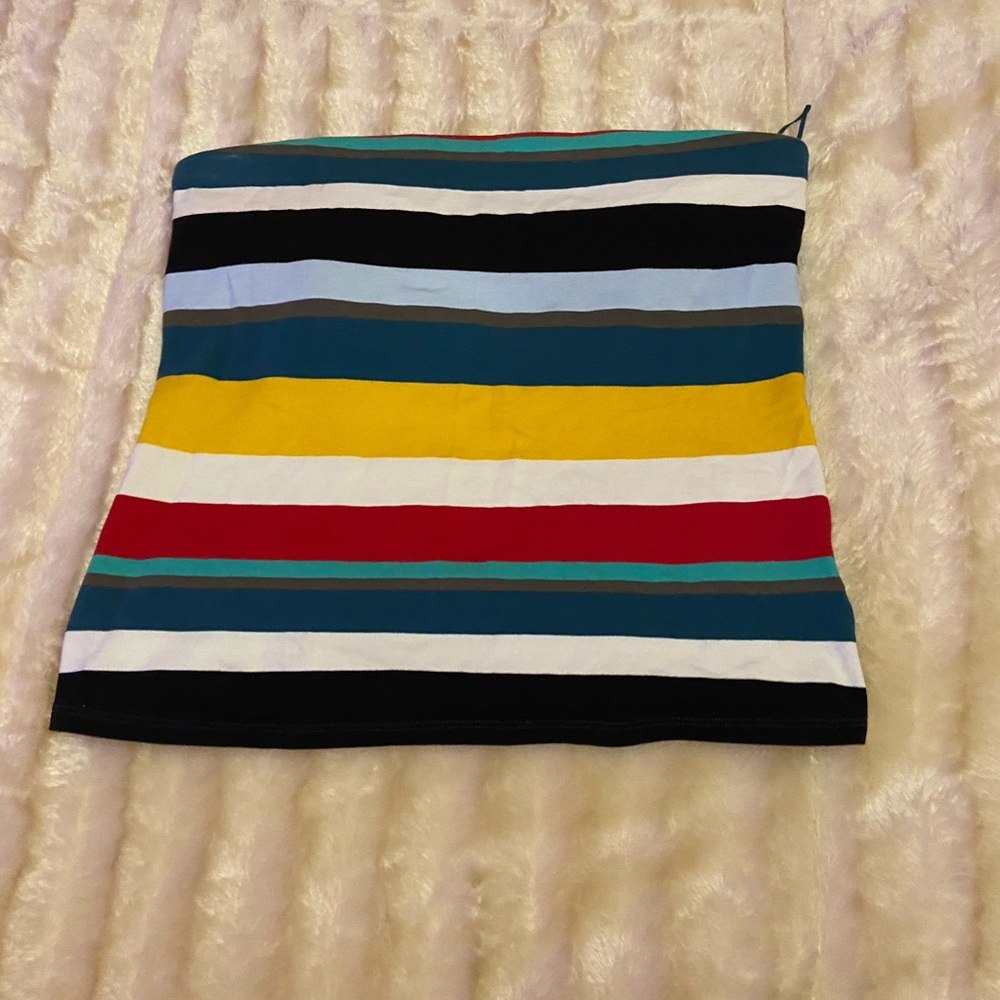 Striped tube top w built in bandeau!